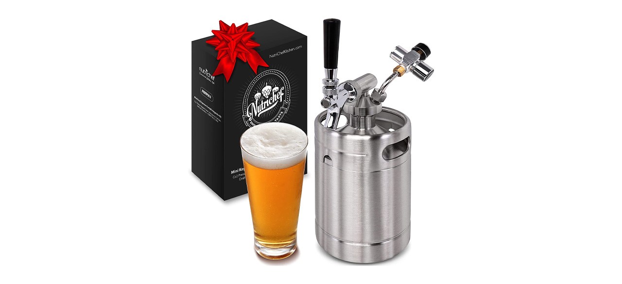 Kitchen-Best Nutrichef Pressured 64-ounce Mini Keg Beer System