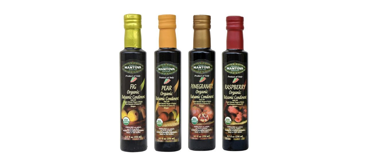 Mantova Organic Flavored Balsamic Vinegar Variety Pack