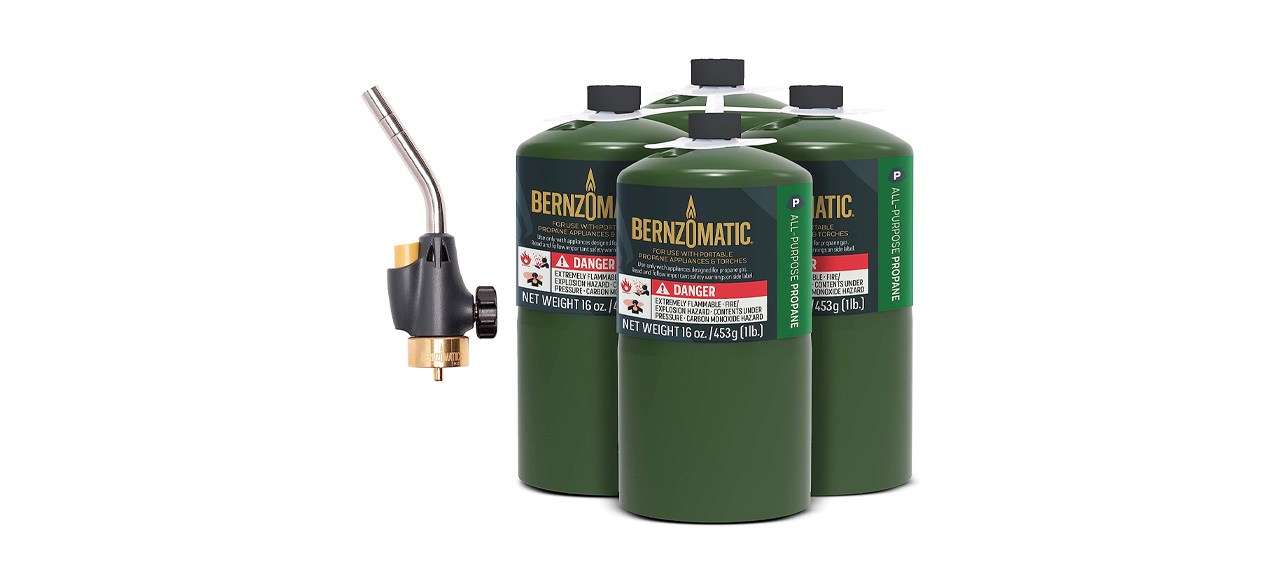 Best Bernzomatic All Purpose Propane 4 Pack with Utility Torch