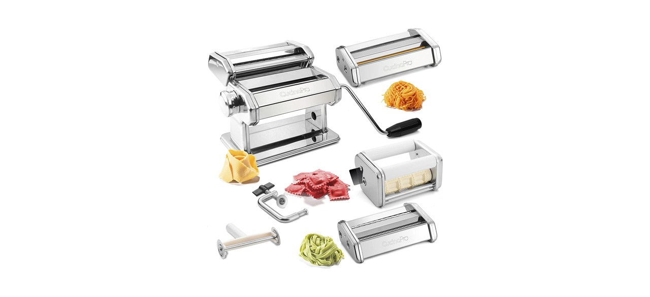 CucinaPro Pasta Maker Deluxe Set on white background