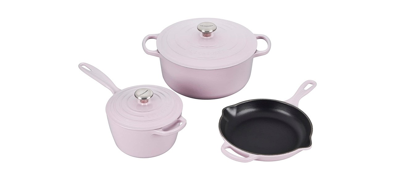 Best Le Creuset Signature Enameled Cast-Iron 5-Piece Cookware Set