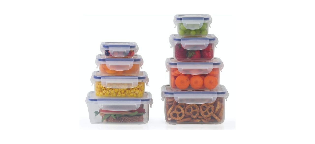 PopIt Clear Food Storage Containers, Set of Eight