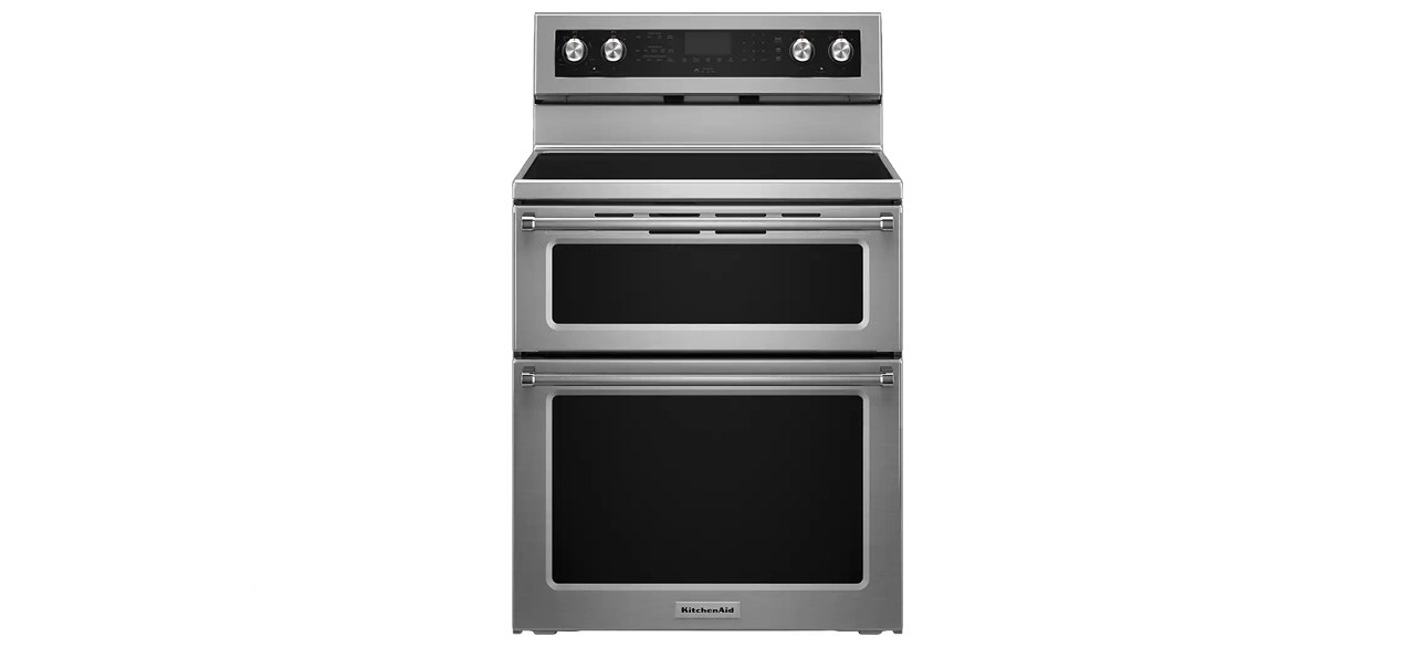 KitchenAid Self-Cleaning Freestanding Double Oven Electric Convection Range