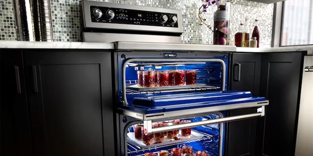 KitchenAid Self-Cleaning Freestanding Double Oven Electric Convection Range