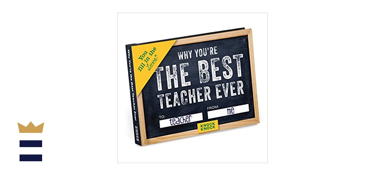 Knock Knock Why You’re The Best Teacher Fill-in-the-Blank Journal