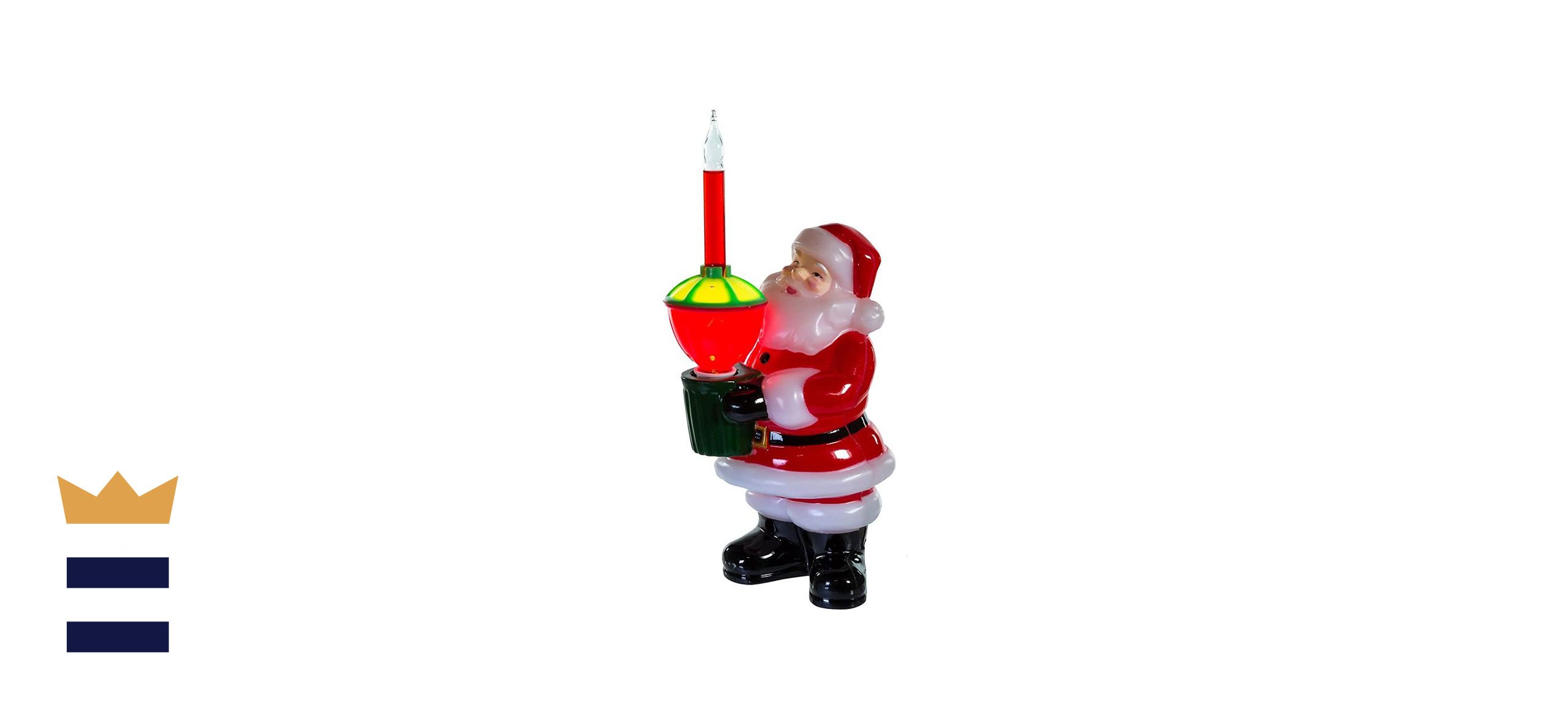 Kurt Adler Jolly Santa Bubble Light Tabletop Decoration