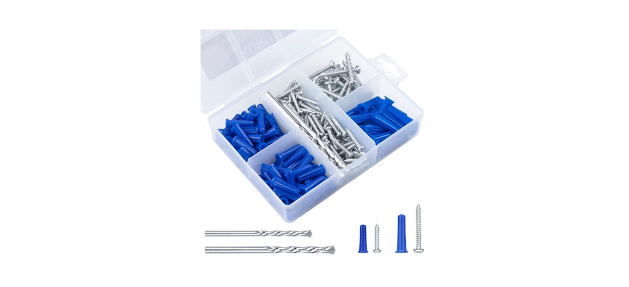KURUI Conical Concrete Anchors and Screws Assortment Kit