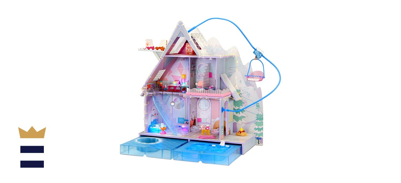 L.O.L. Surprise! OMG Winter Chill Cabin Wooden Doll House Playset