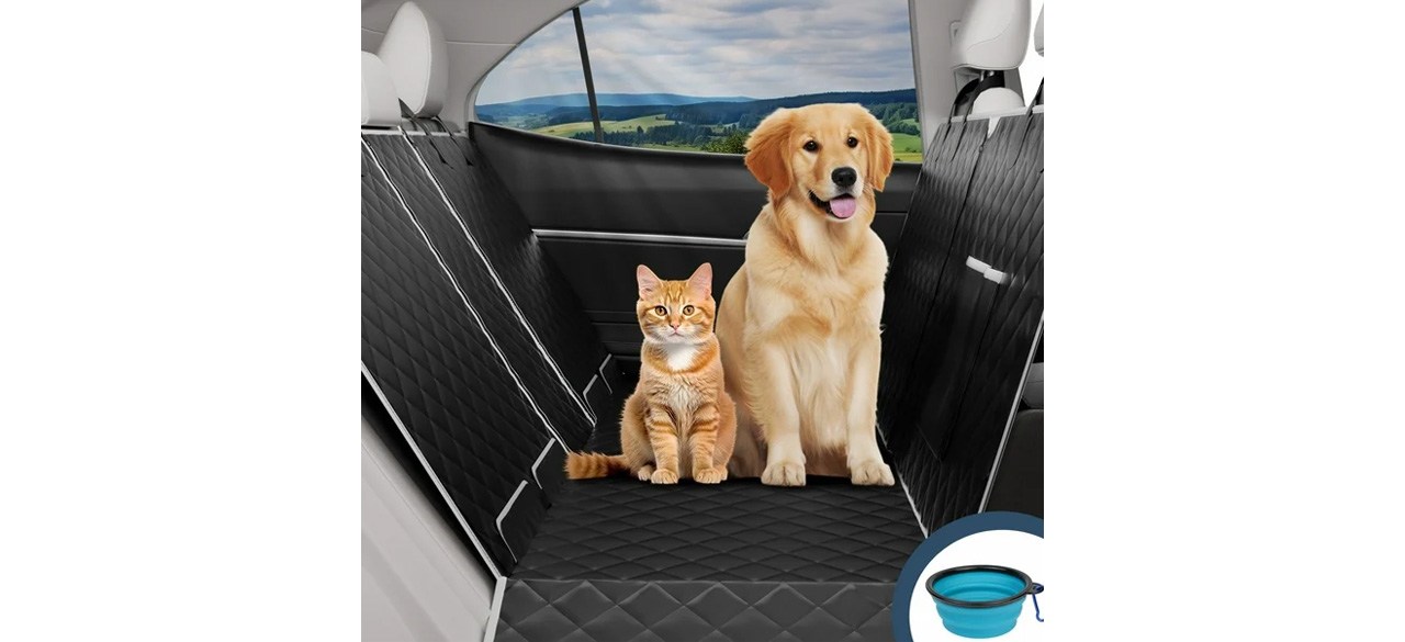 LAKWAR Waterproof Dog Car Seat Cover for Back Seat