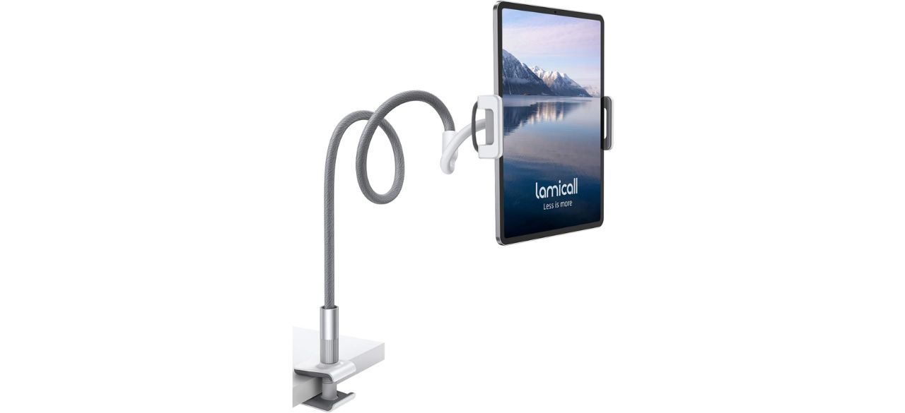  Lamicall Gooseneck Tablet Holder on white back