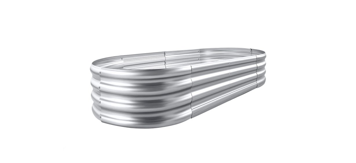 Land Guard Galvanized Raised Garden Bed Kit