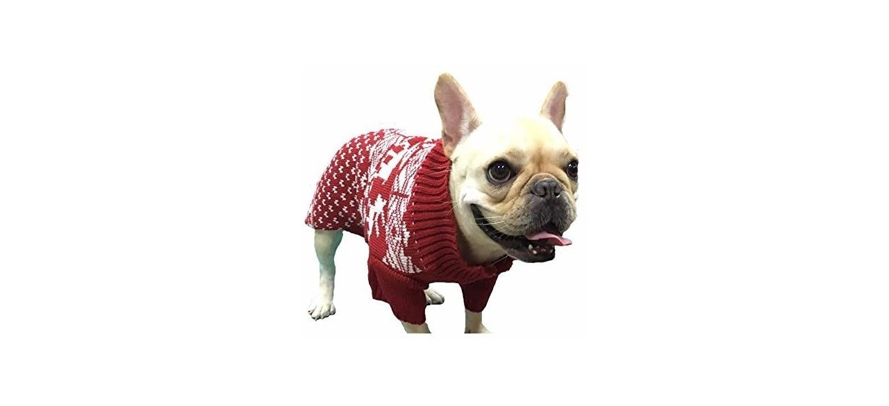 Lanyar Dog Reindeer Christmas Sweater