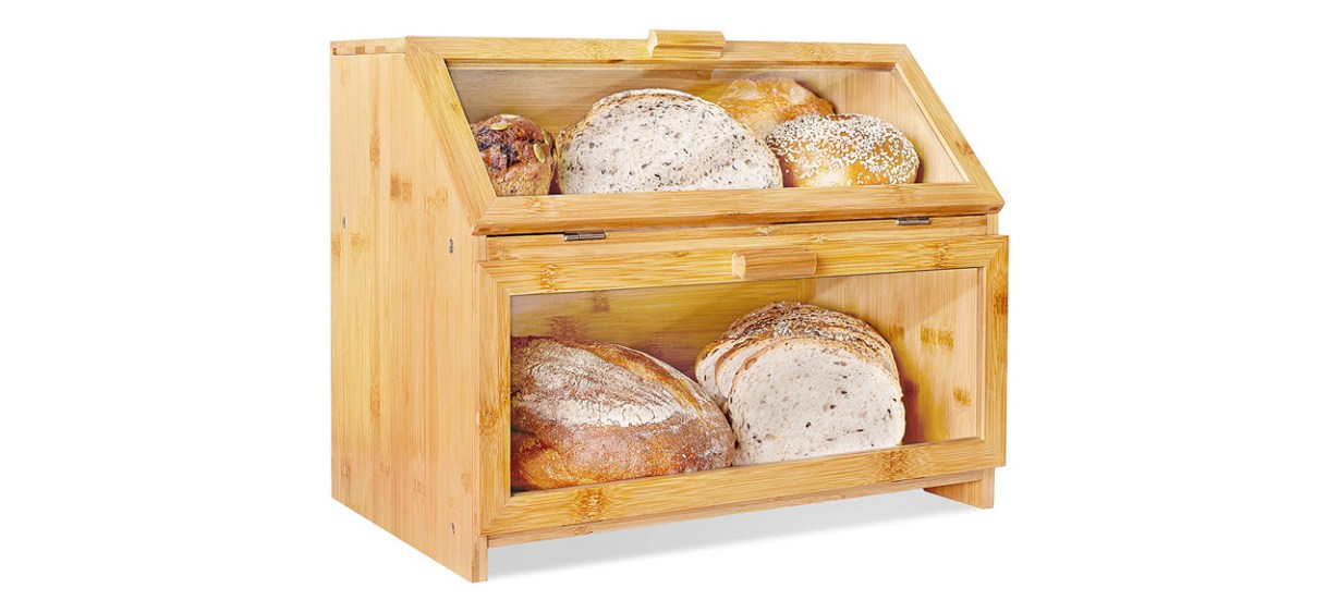 Laura's Green Kitchen Bamboo Bread Box