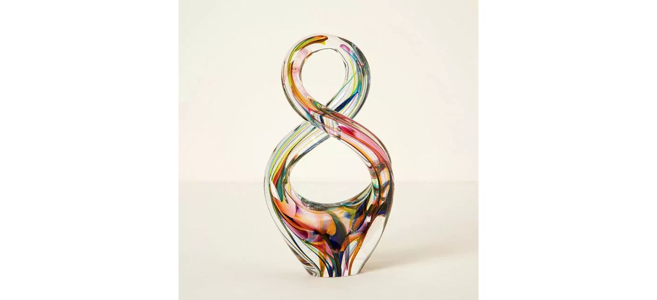 Rainbow Glass Infinity Sculpture