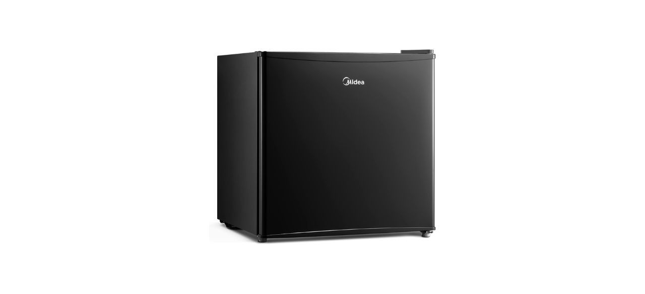 a small black refrigerator