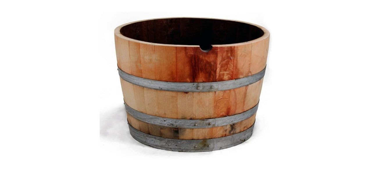 Master Garden Products Reclaimed Wine Barrel Planter