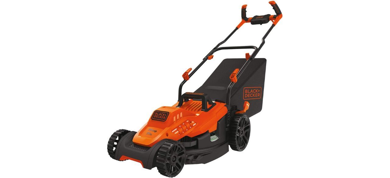 Black And Decker 15-Inch 20-Amp Electric Lawn Mower With Bike Handle