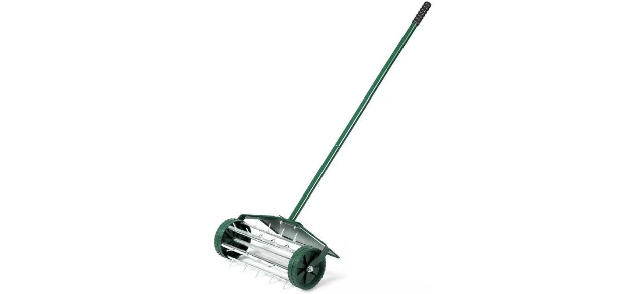 angeles home Rolling Lawn Aerator with Fender