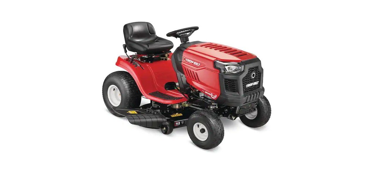 Troy-Bilt Bronco 42-inch 19 HP Briggs and Stratton Engine Automatic Gas Riding Lawn Mower