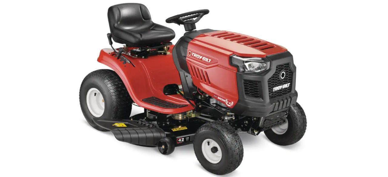 Troy-Bilt Bronco 42-inch 19-Horsepower Automatic Gas Riding Lawn Mower