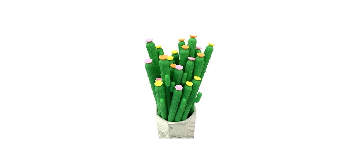 Leaf &amp; Cici 30 Cactus-Shaped Roller Pens 