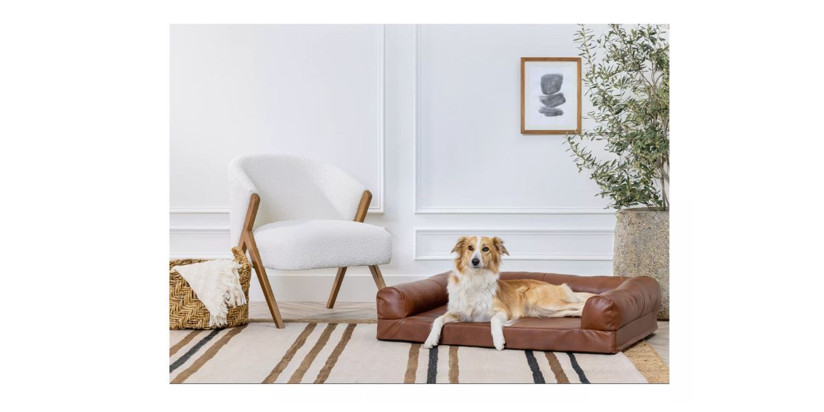 Nate & Jeremiah Faux Leather Couch Pet Bed