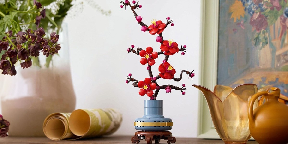 LEGO Botanicals Hibisco Set de Construcción de Flores para Adultos, Decoración Floral en Maceta