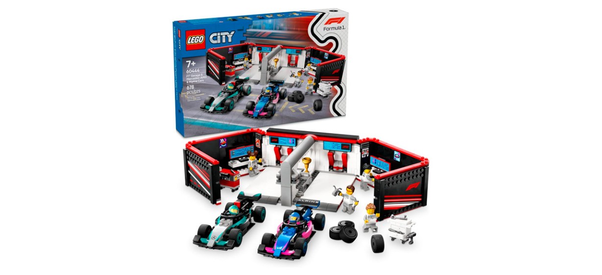 LEGO City F1 Garage &amp; Mercedes-AMG &amp; Alpine Cars Toy