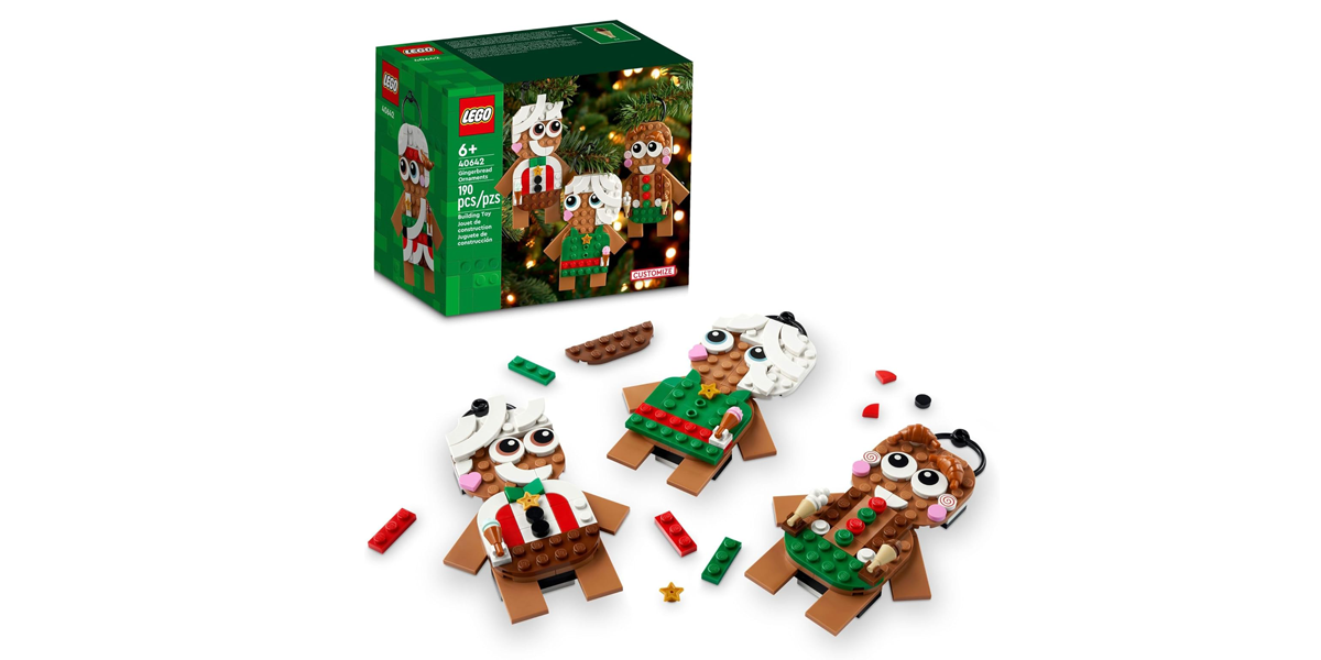 Lego Gingerbread ornaments