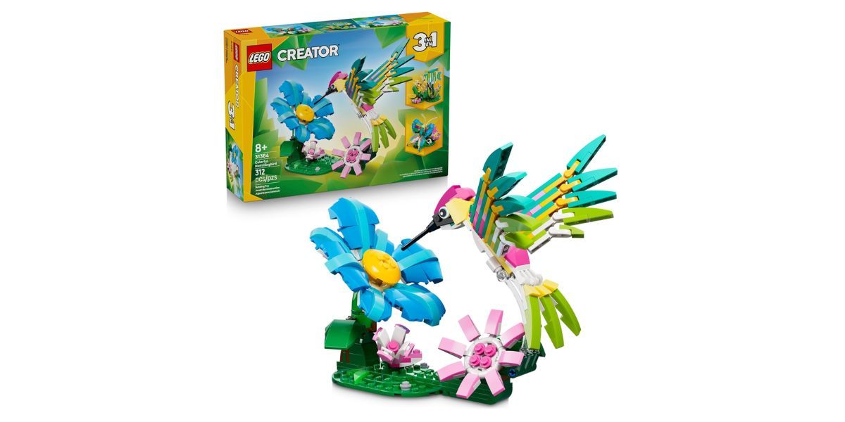  LEGO Creator 3 in1 Wild Animals: Colorful Hummingbird Building Toy