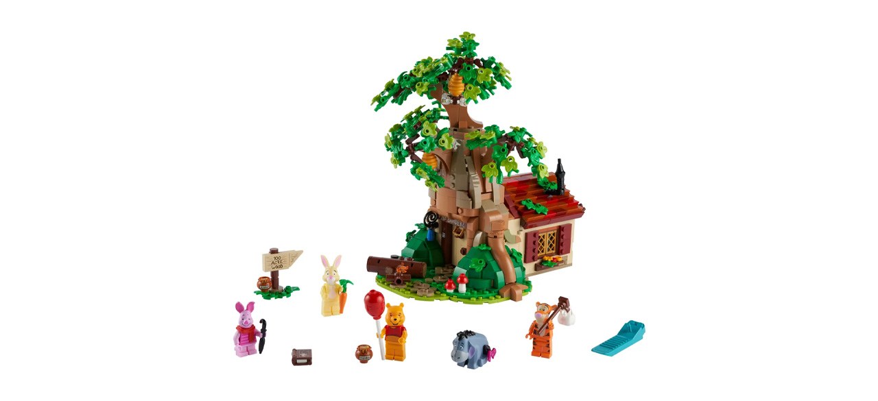 Winnie the Pooh Lego Set on white background