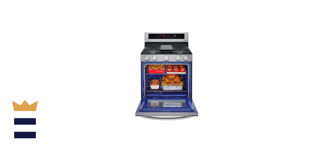 LG Smart Wi-Fi Enabled True Convection InstaView Gas Range Oven with Air Fry