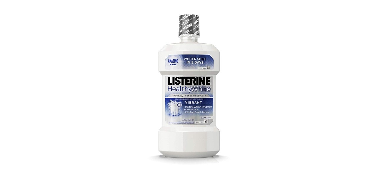 Listerine Healthy White Vibrant Multi-Action Fluoride Rinse