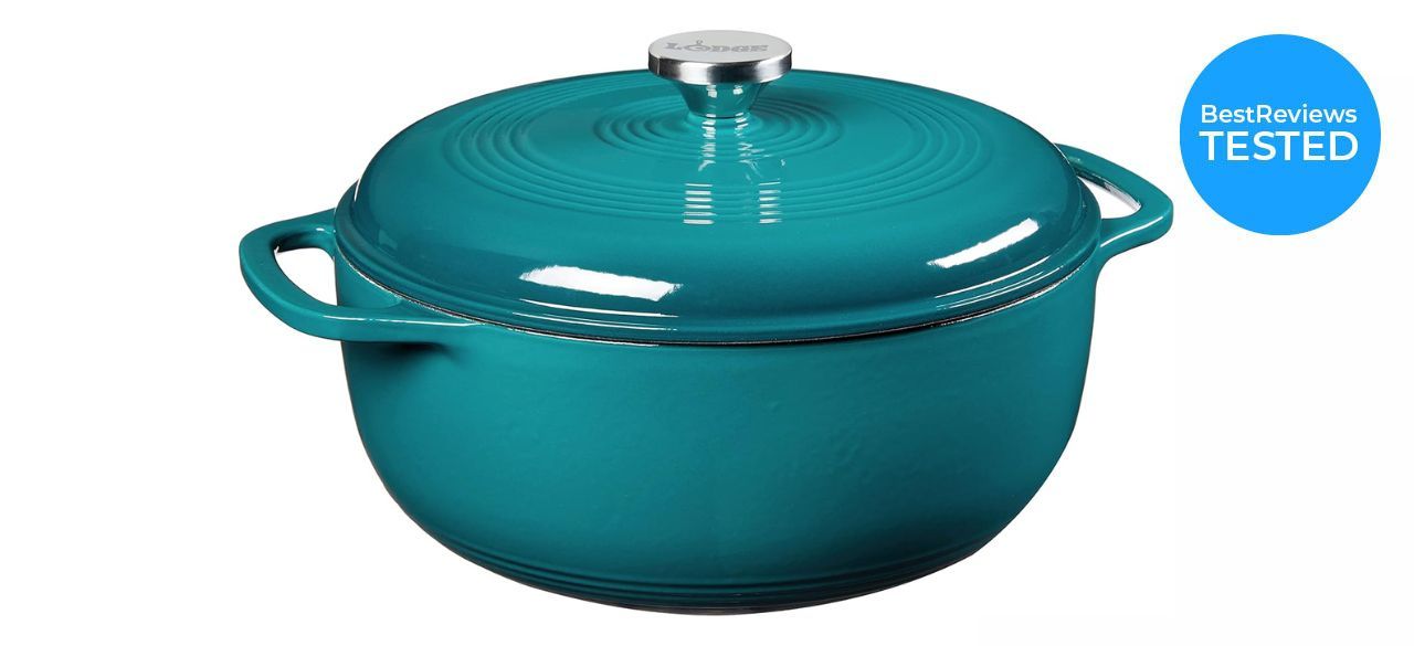 Lodge 6 Quart Enameled Cast Iron Dutch Oven