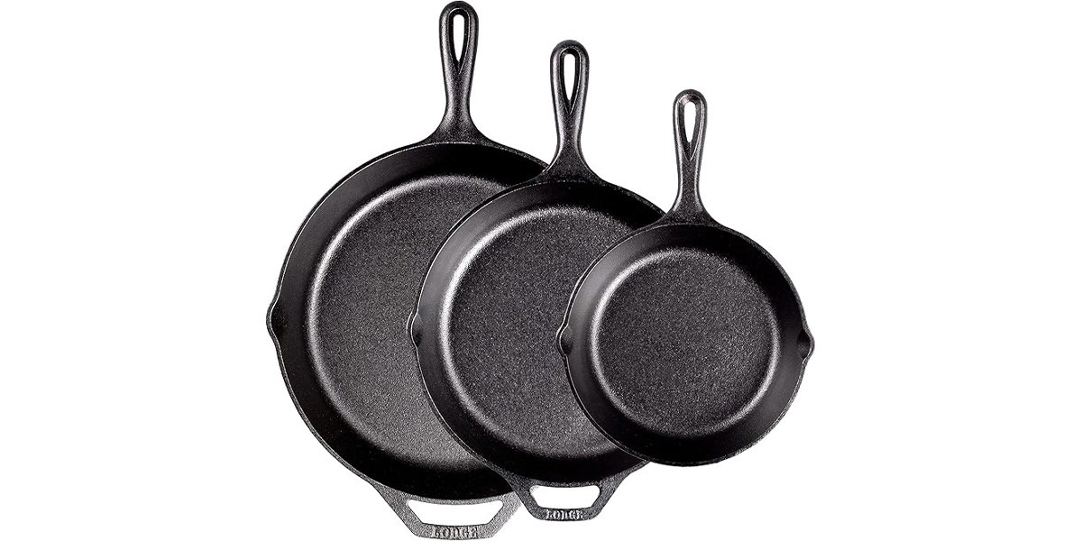 Lodge Preseasoned Cast-Iron Skillet Set