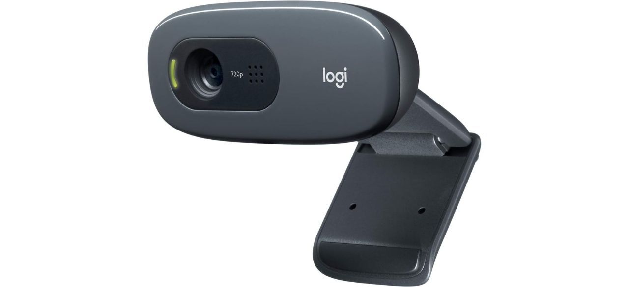 Logitech C270 HD Webcam on white background