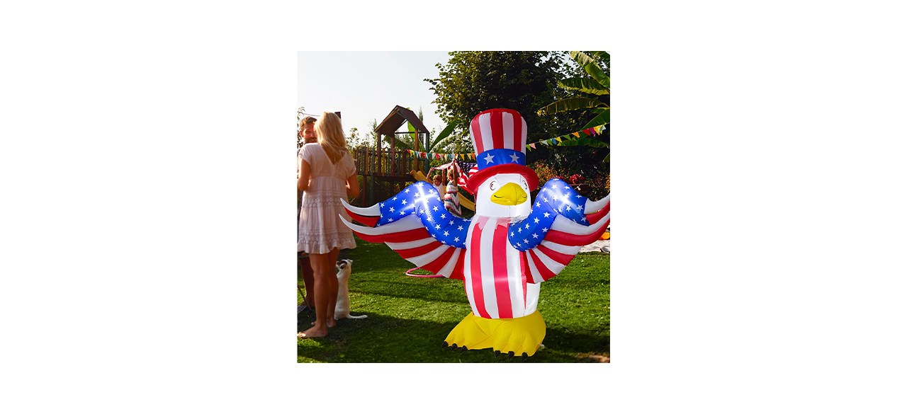 Loohuu Tall Patriotic Independence Day Bald Eagle Inflatable