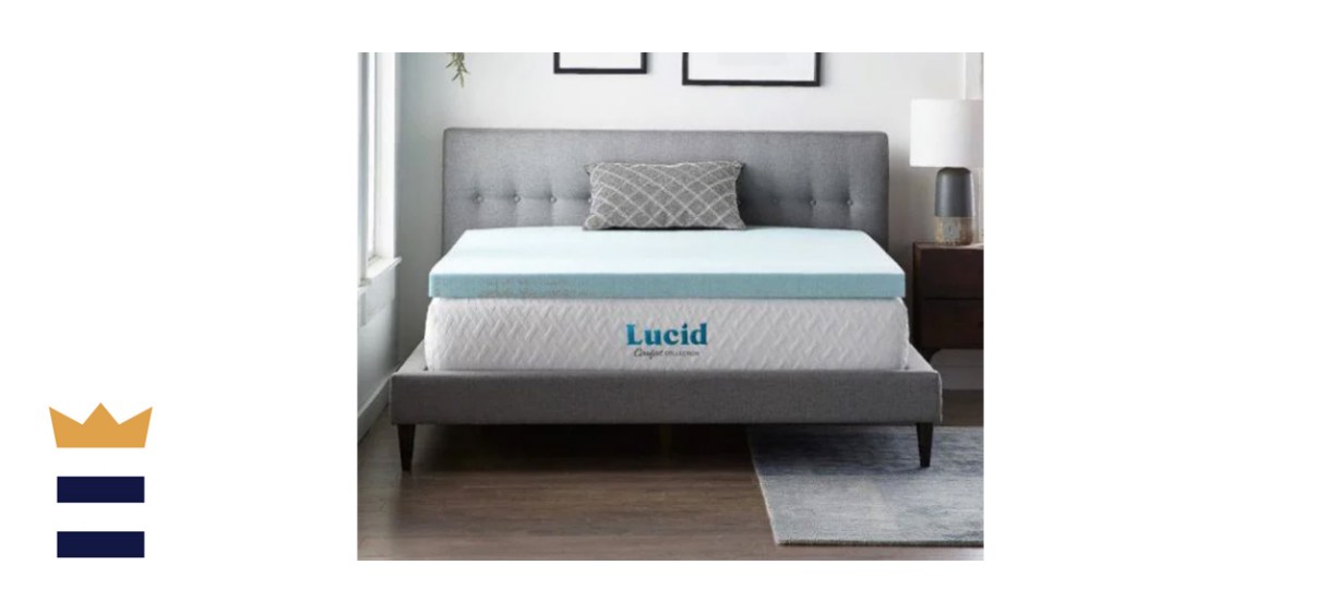 Lucid Comfort 3-Inch Gel and Aloe-Infused Memory Foam Topper