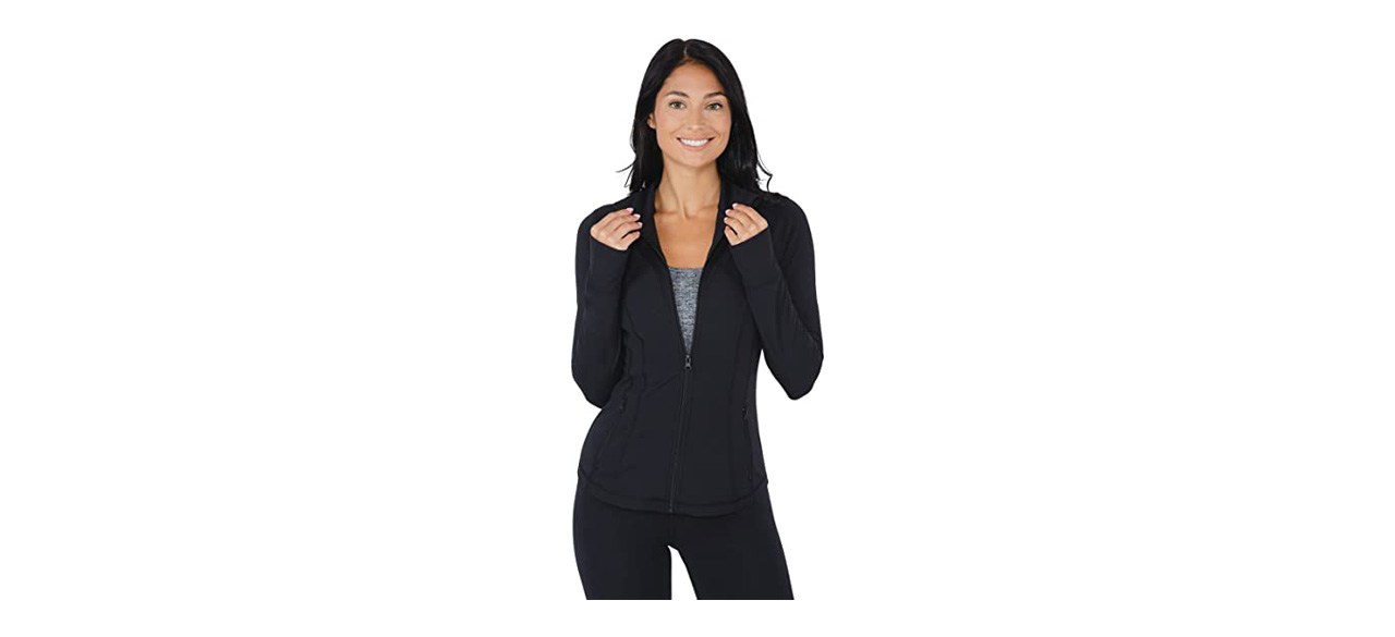 Yogalicious Women's Ultra Soft Full-Zip Yoga Jacket