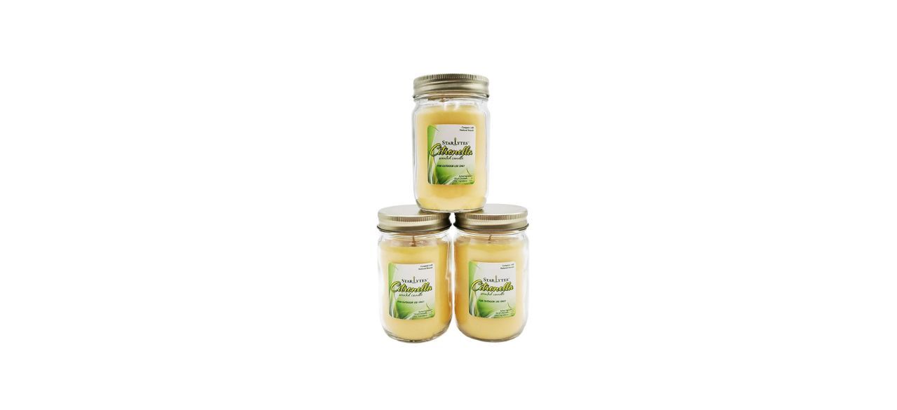 LumaBase Citronella Jar Candles