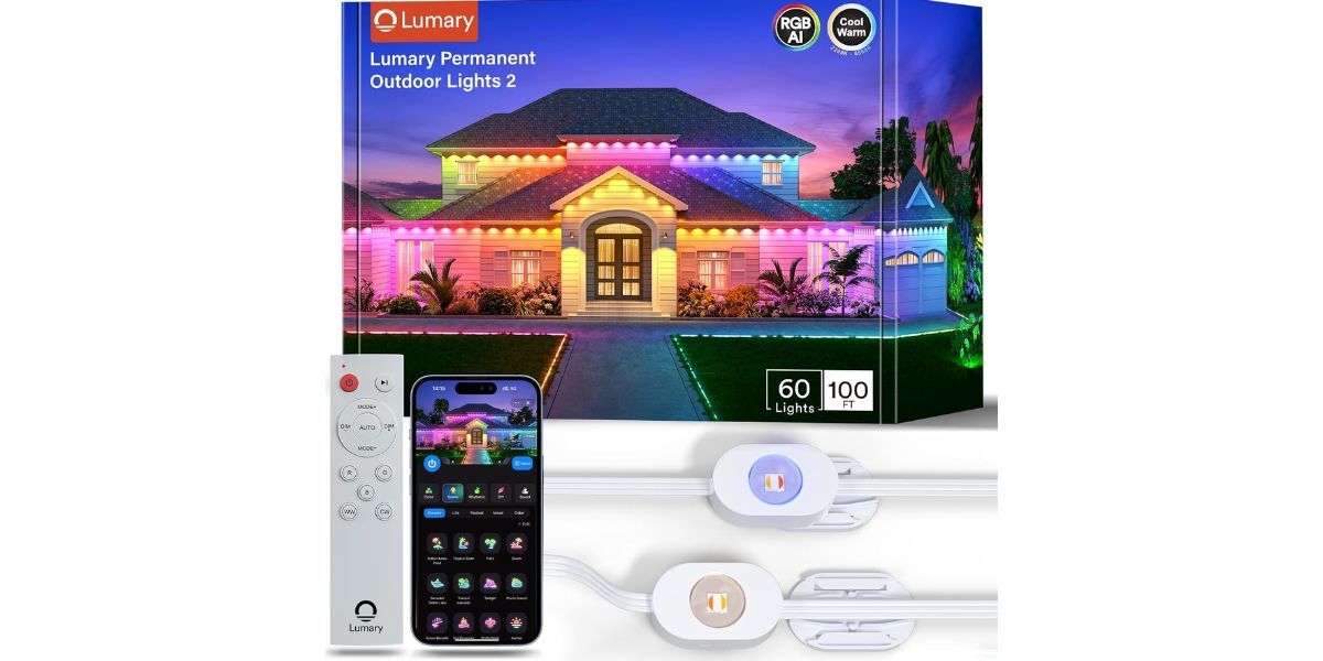 Lumary Smart Permanent Outdoor Lights 2 with Remote & Slide-Base