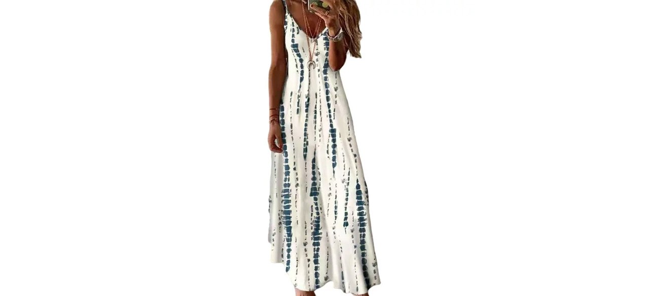 Lumento Beach Tie Dye Maxi Dress