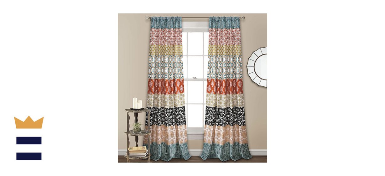 Lush Decor Bohemian Stripe Window Curtains