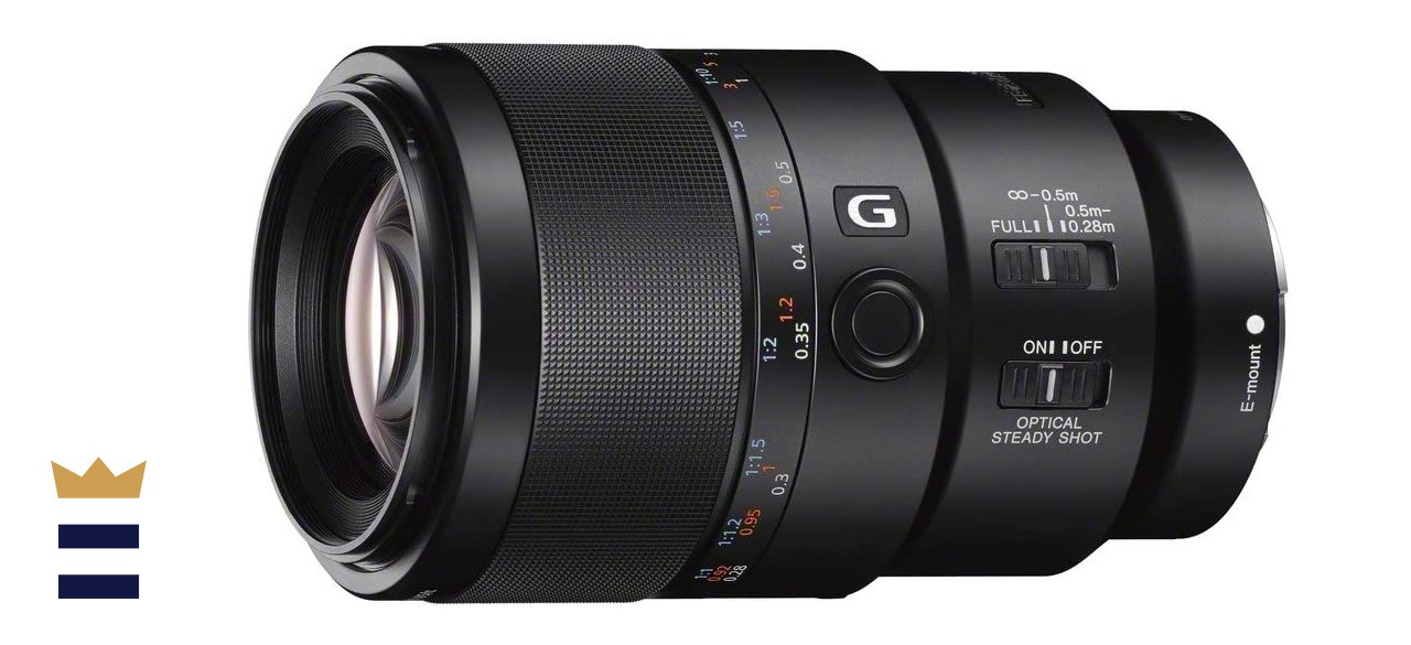 Sony SEL90M28G FE 90mm f/2.8-22 Macro G OSS Standard-Prime Lens for Mirrorless Cameras