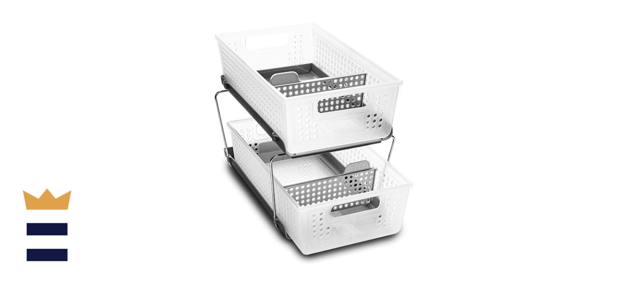 Madesmart 2-Tier Organizer with Slide-Out Storage Baskets