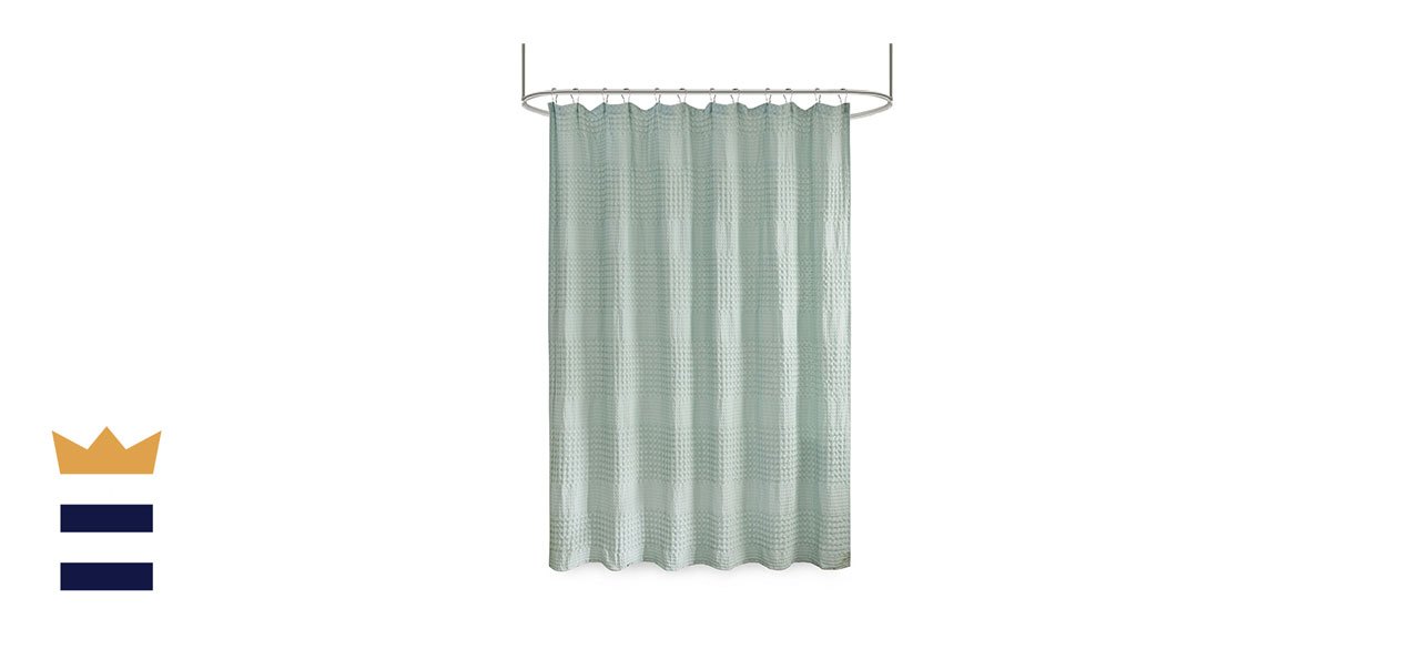 Madison Park Arlo Super Waffle Texture Solid Shower Curtain