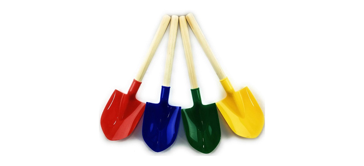 Matty's Toy Stop 16.5 inch Wooden Mini Sand Shovels