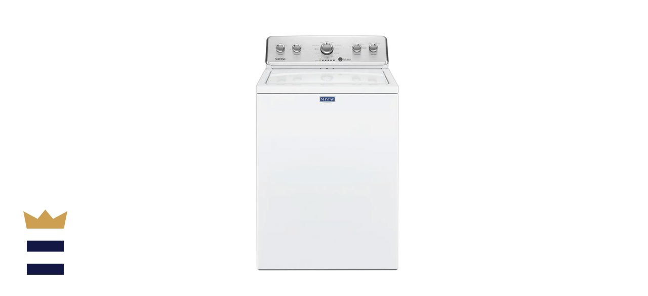 Maytag 3.8 Cubic Foot High-Efficiency White Top Load Washing Machine with Deep Fill Option