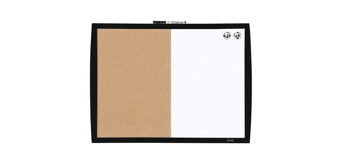 Mead Quartet Combination Magnetic Whiteboard and Cork Board Combo