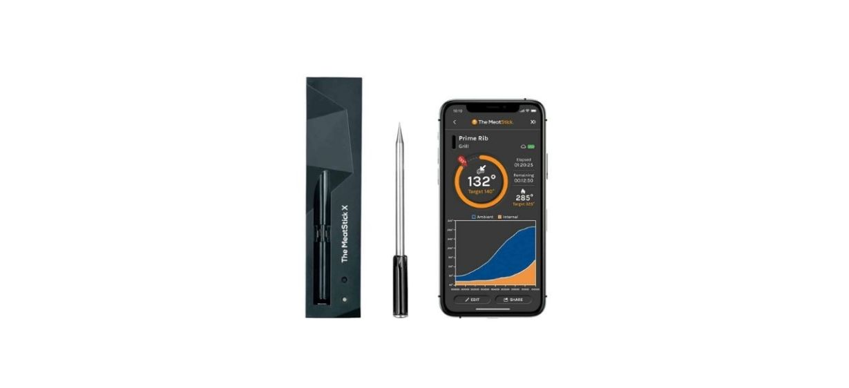 MeatStick X Set, 260 Ft Range Wireless Meat Thermometer